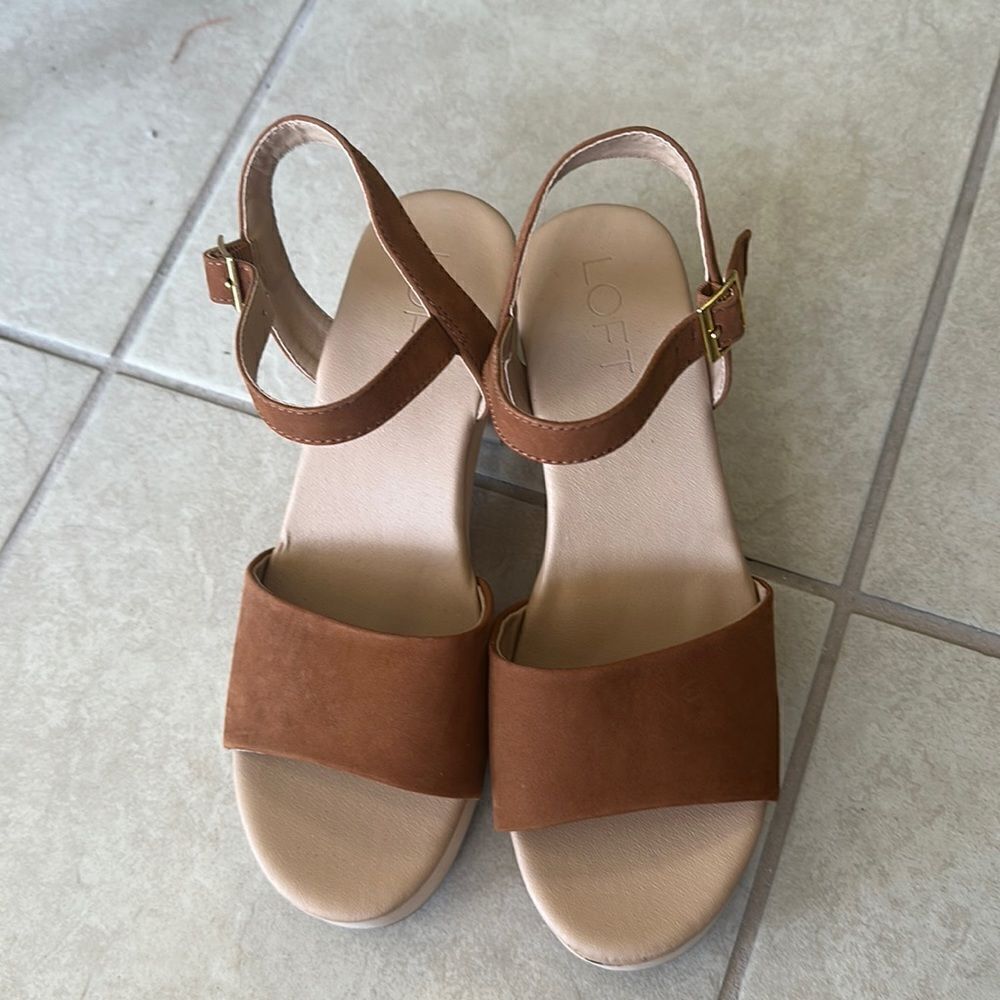 LOFT Wooden Platform Heel / Clog‎